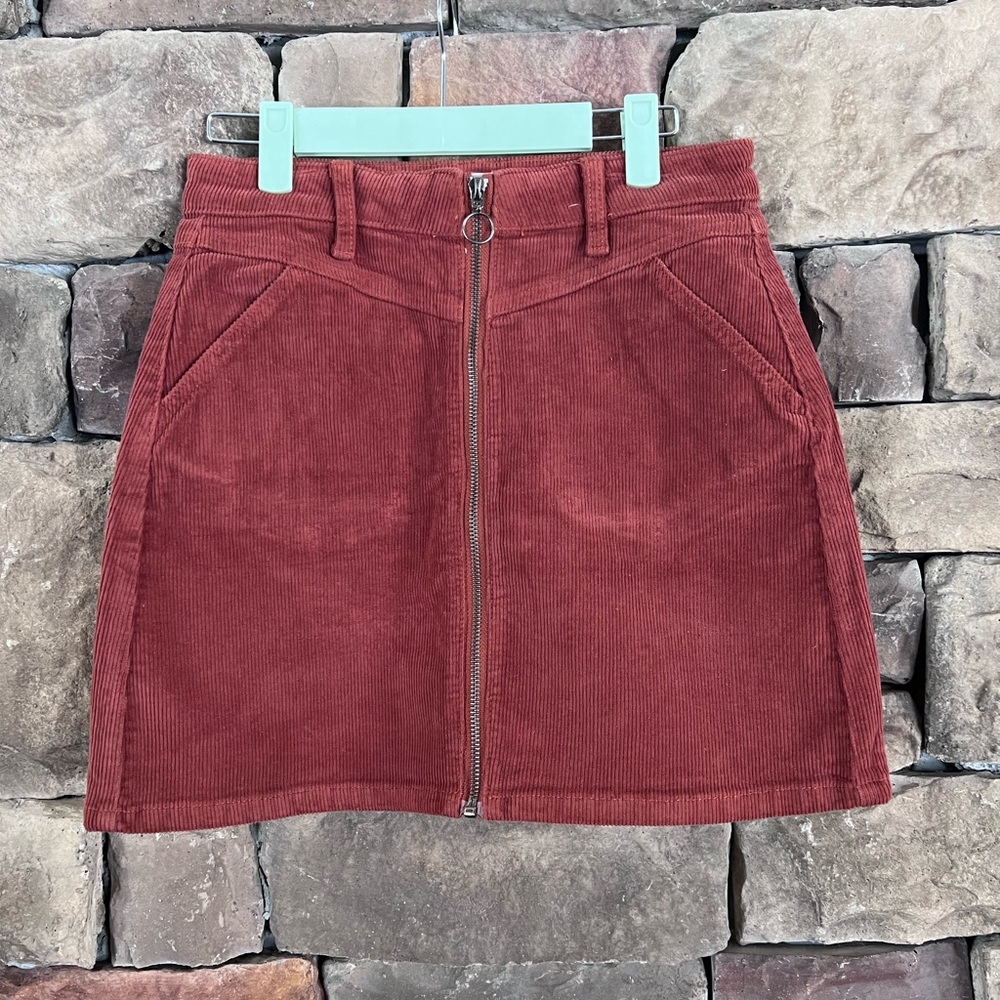 So corduroy mini skirt